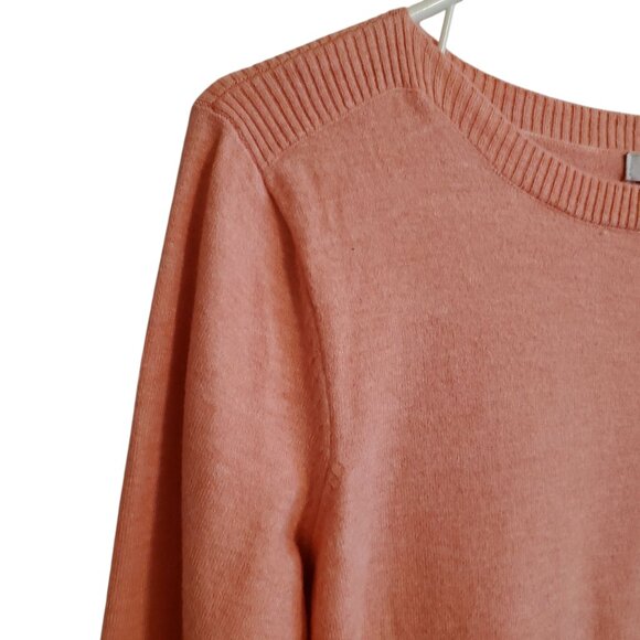 Croft & Barrow Coral Pull Over Lightweight Sweater Large - Picture 4 of 14